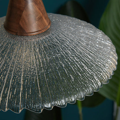 Lavisa - Wabi Sabi Wood and Glass Pendant Light Japanese Ceiling Lamp