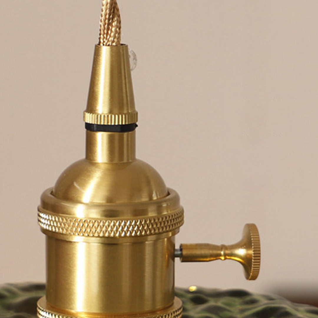 Lavisa - Hammered Glass Pendant Light Nordic Brass Ceiling Lamp