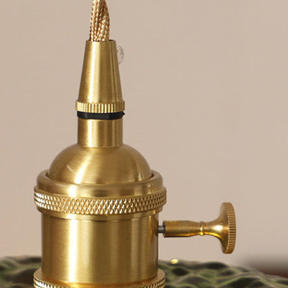 Lavisa - Hammered Glass Pendant Light Nordic Brass Ceiling Lamp