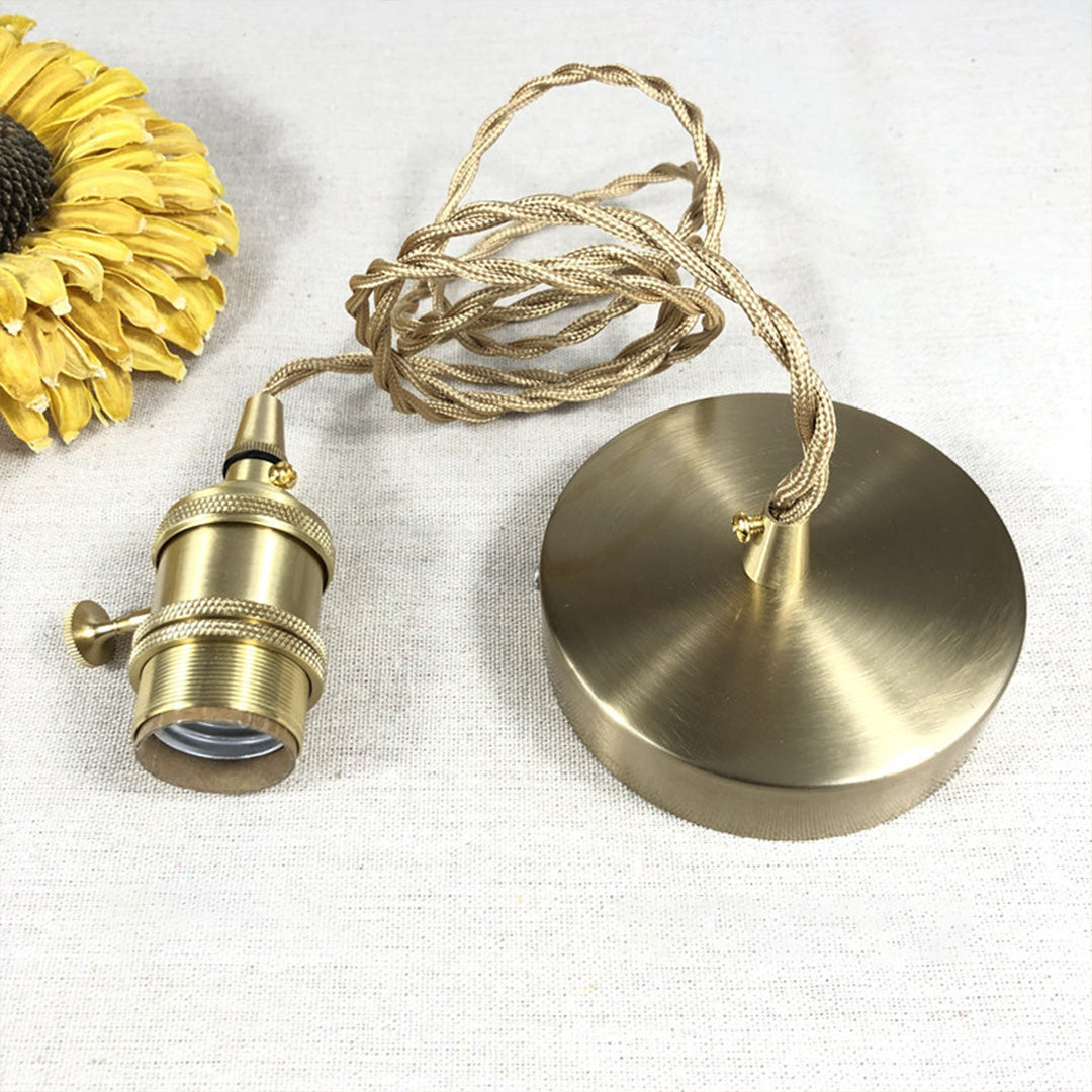 Lavisa - Hammered Glass Pendant Light Nordic Brass Ceiling Lamp