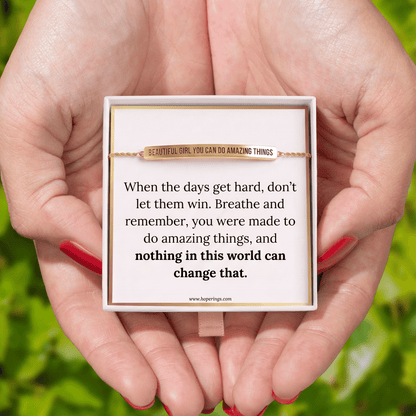 Lavisa - Motivational Message Card Bracelet