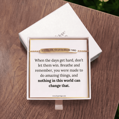 Lavisa - Motivational Message Card Bracelet