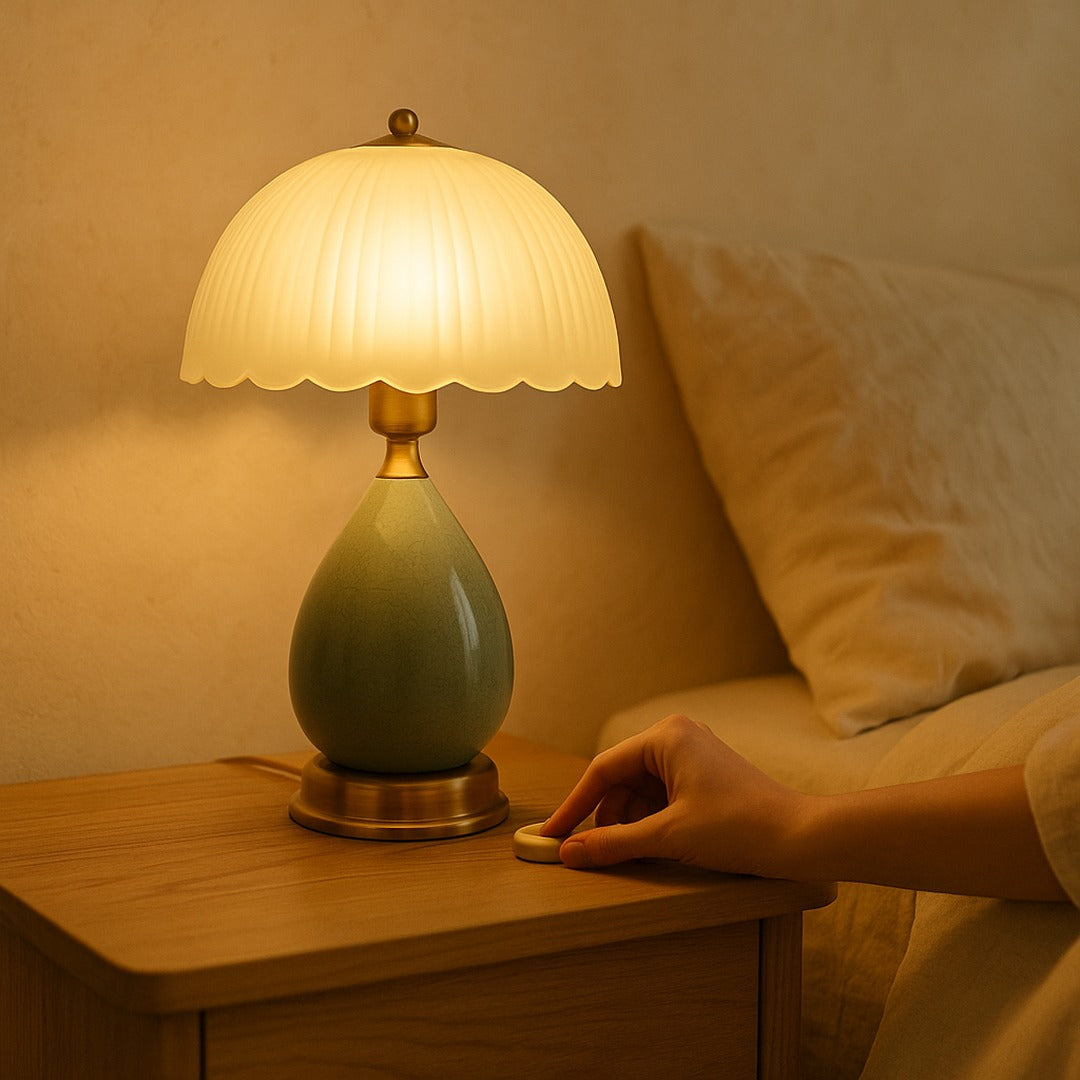 Lavisa - Ceramic Bedside Table Lamp
