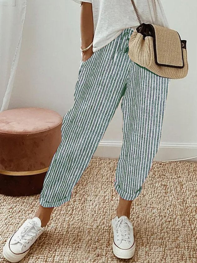 Lavisa - Breathable Cotton Comfort Pants Moisture Wicking Trousers