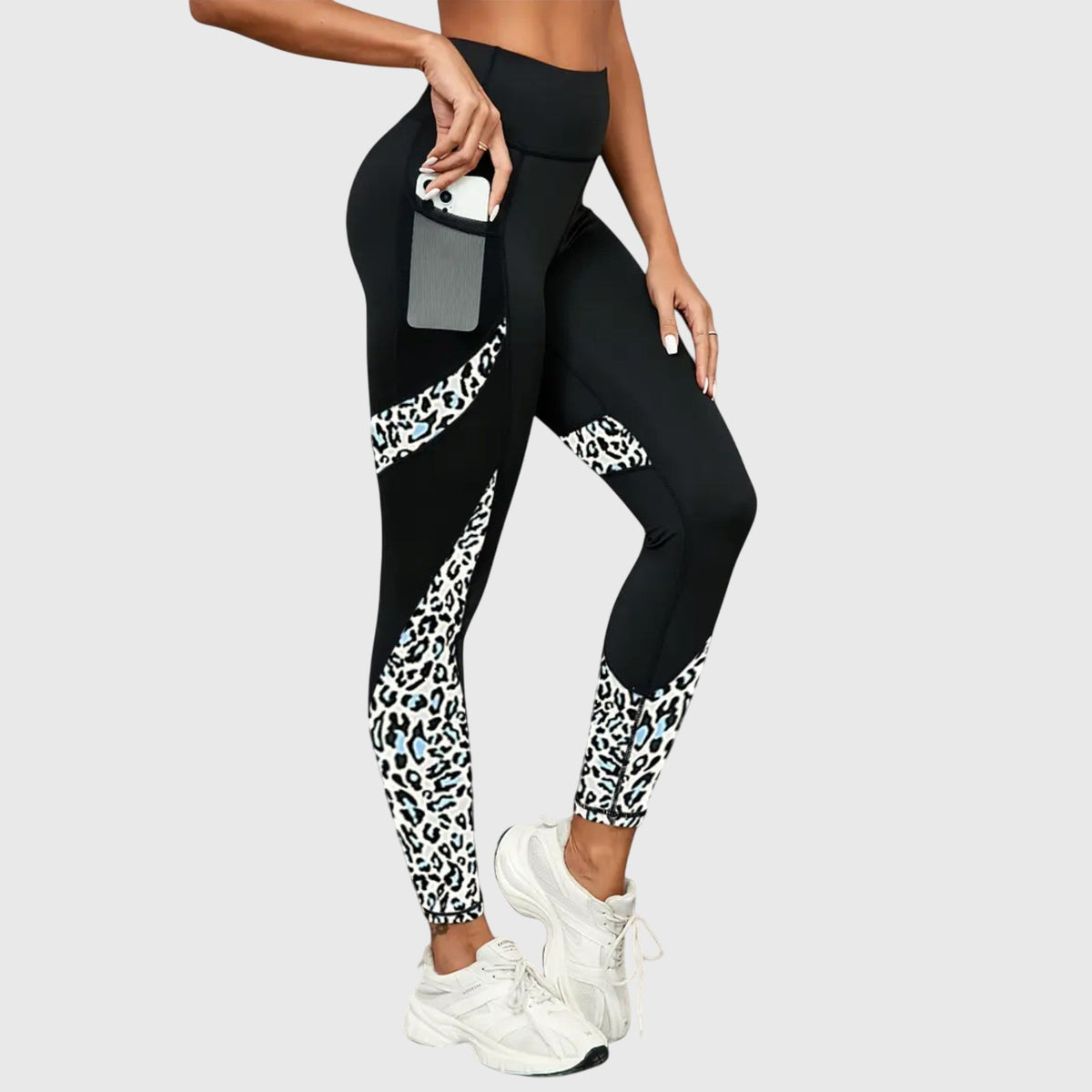 Lavisa - High-Waisted Leopard Print Training Leggings - Women's Activewear