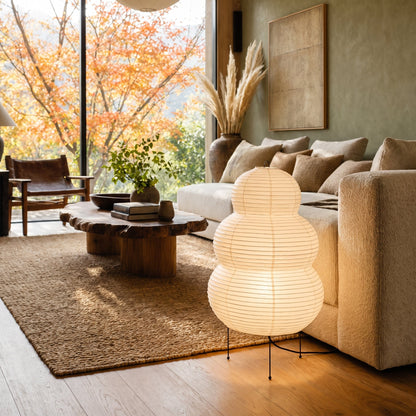 Lavisa - Pleated Paper Lantern Table Lamp