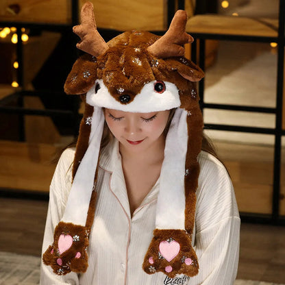 Lavisa - Plush Christmas Santa Hat - Festive Holiday Party Accessory