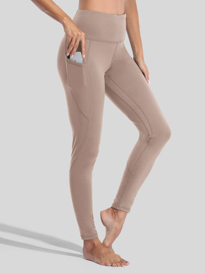 Lavisa - Women's Fluffy Fleece Lined Thermal Leggings with Pockets