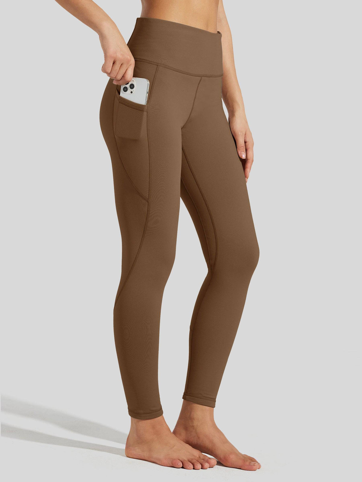 Lavisa - Women's Fluffy Fleece Lined Thermal Leggings with Pockets