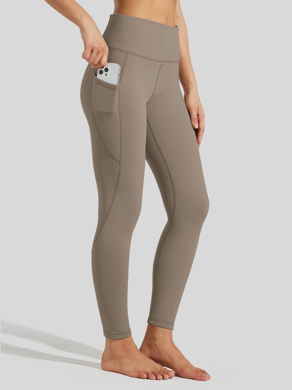 Lavisa - Women's Fluffy Fleece Lined Thermal Leggings with Pockets