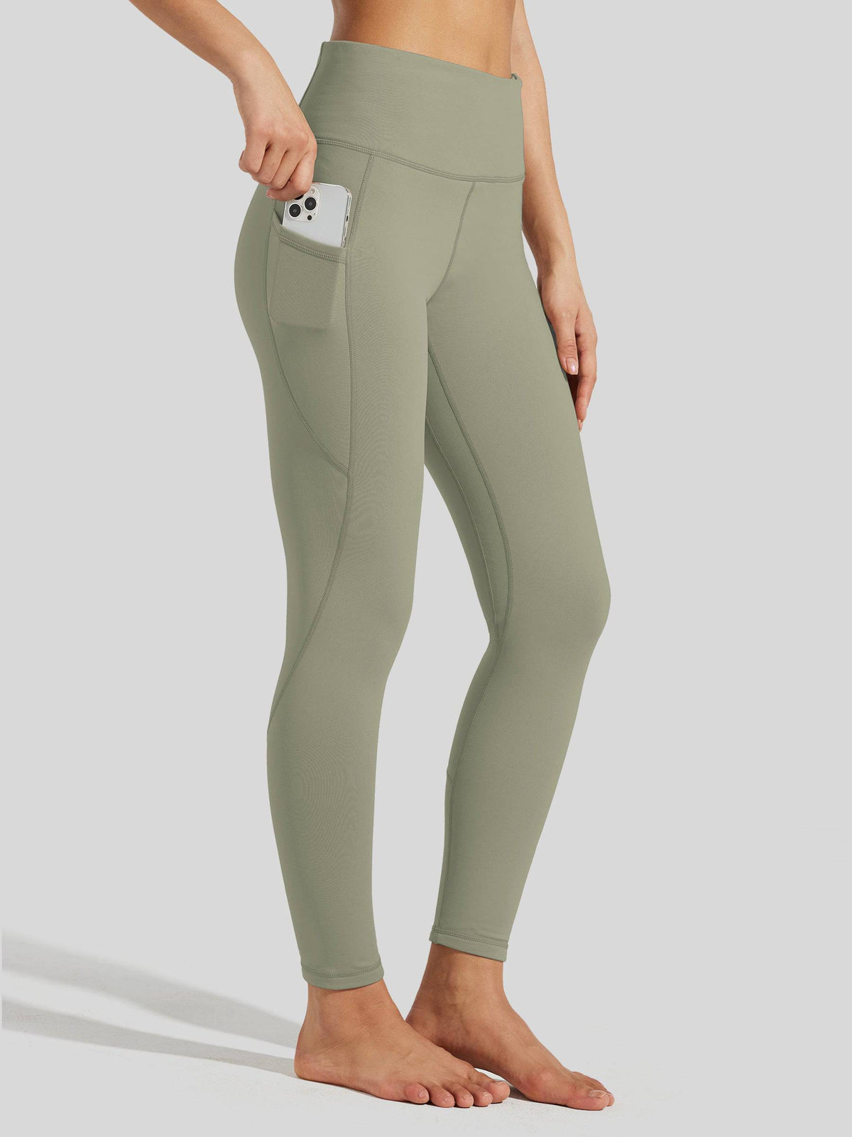 Lavisa - Women's Fluffy Fleece Lined Thermal Leggings with Pockets