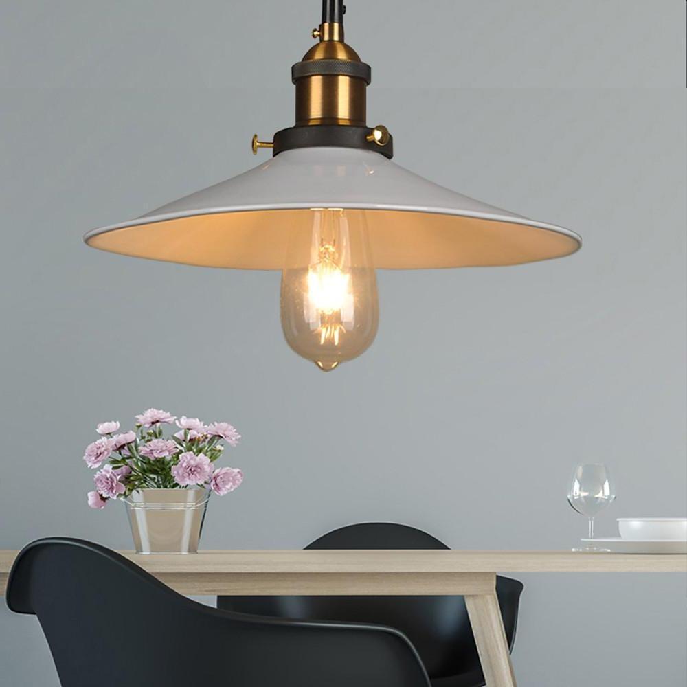 Lavisa - Industrial Metal Cone Pendant Light with Adjustable Wire