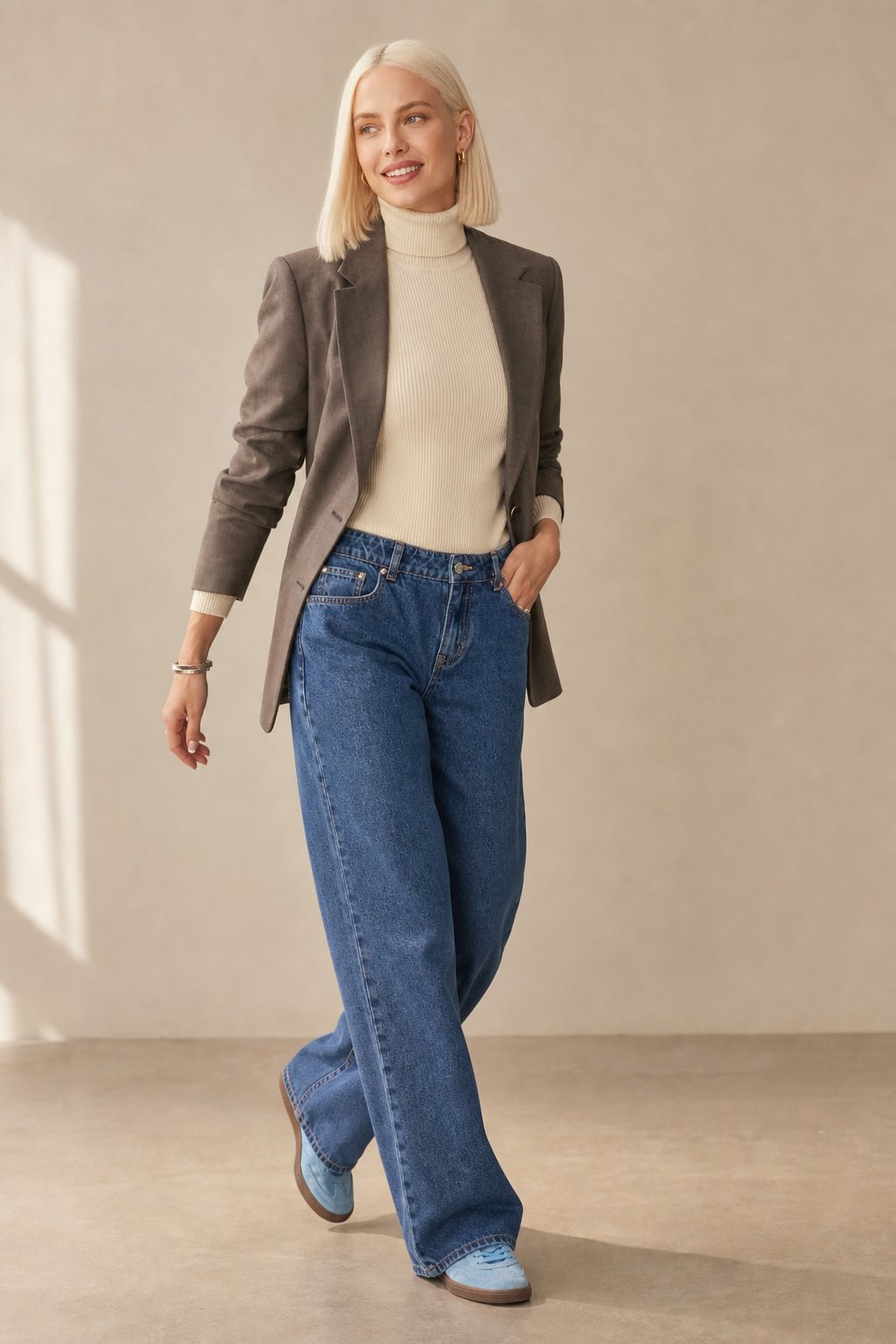 Lavisa - High Waisted Straight Leg Jeans