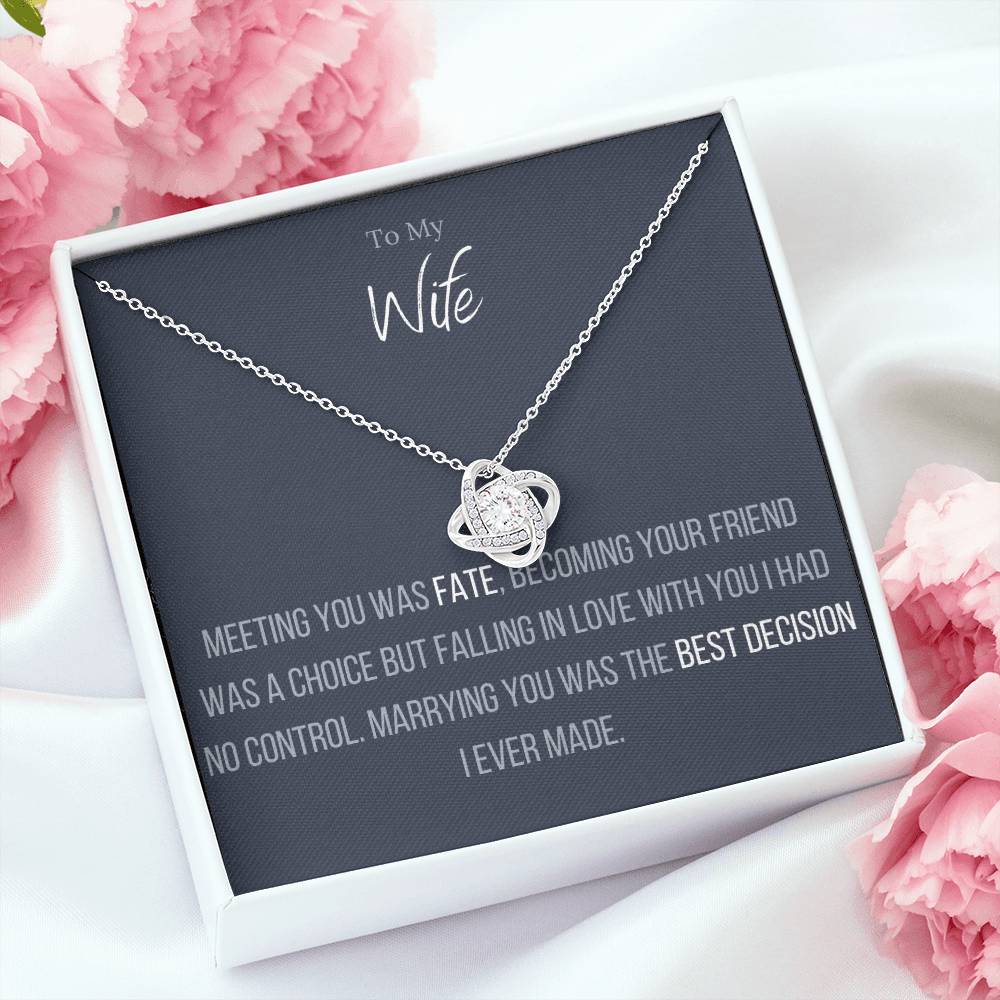 Lavisa - Wife Infinity Love Knot Necklace Gift