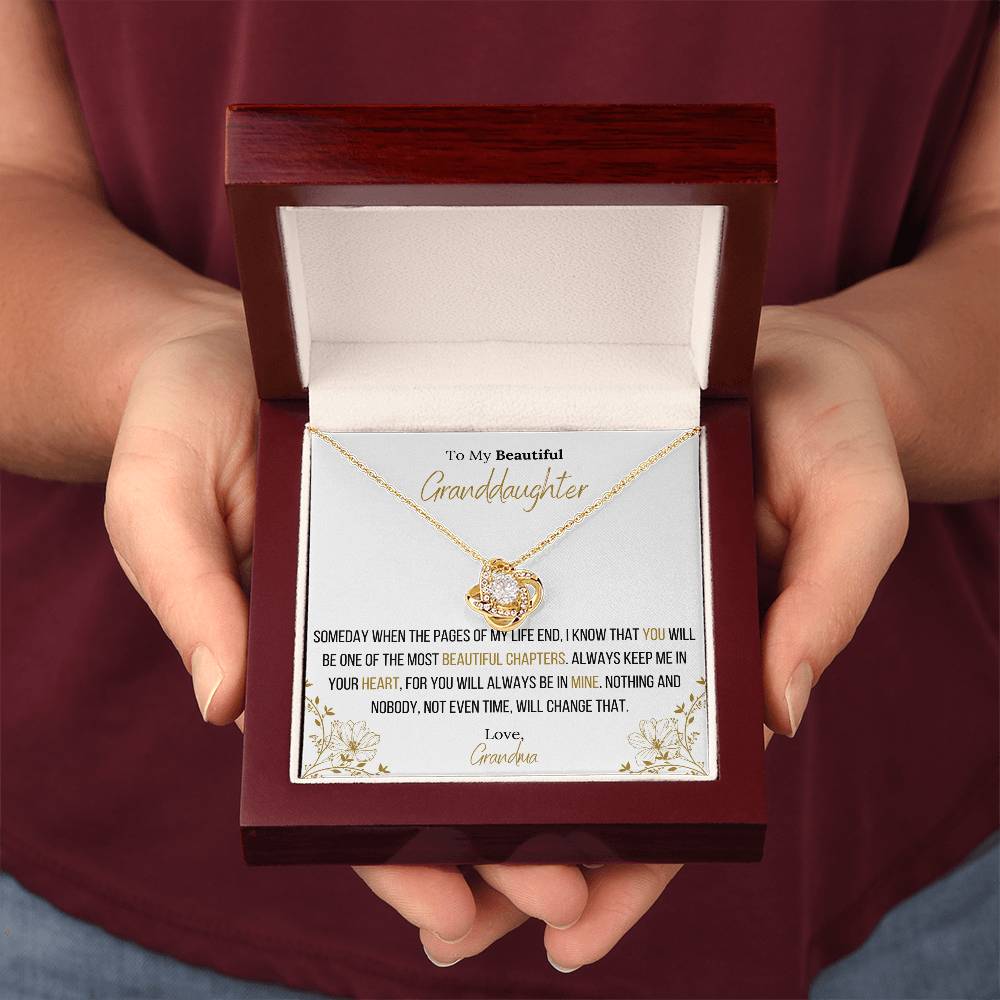 Lavisa - Infinity Love Knot Necklace For Granddaughter