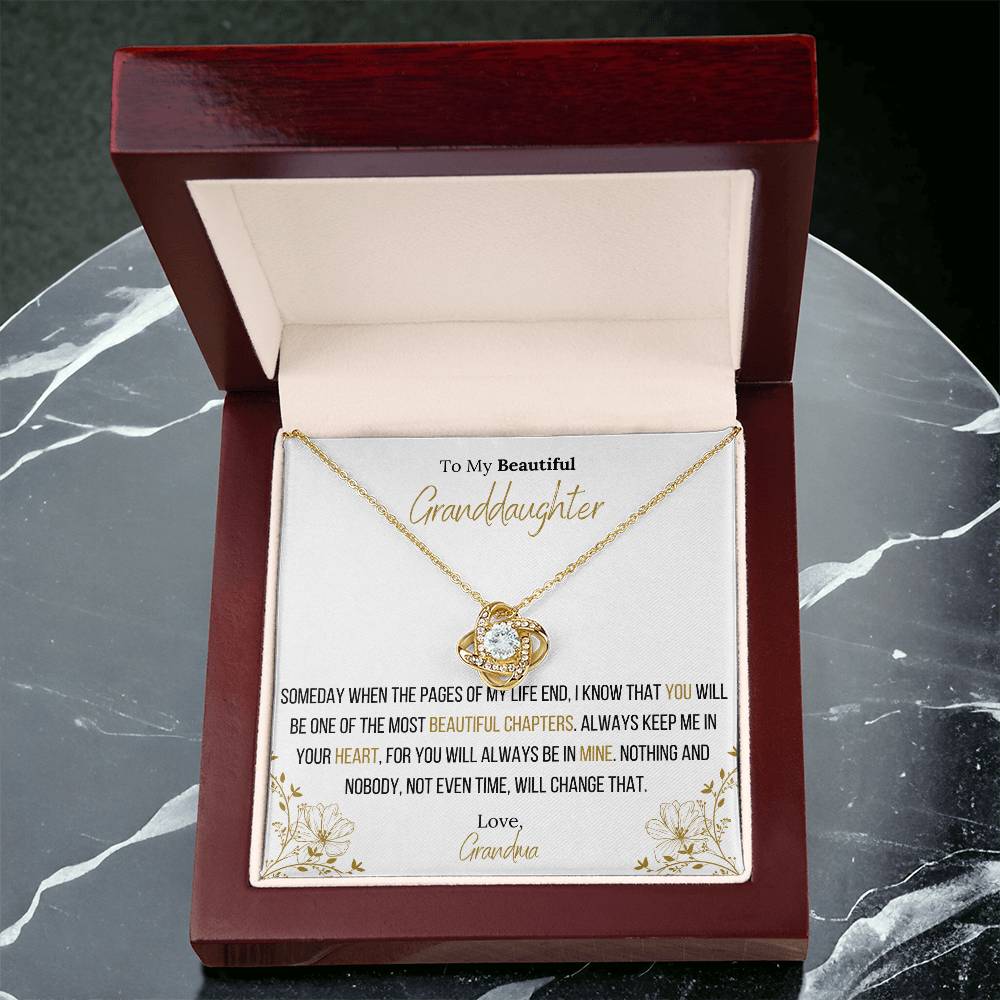 Lavisa - Infinity Love Knot Necklace For Granddaughter