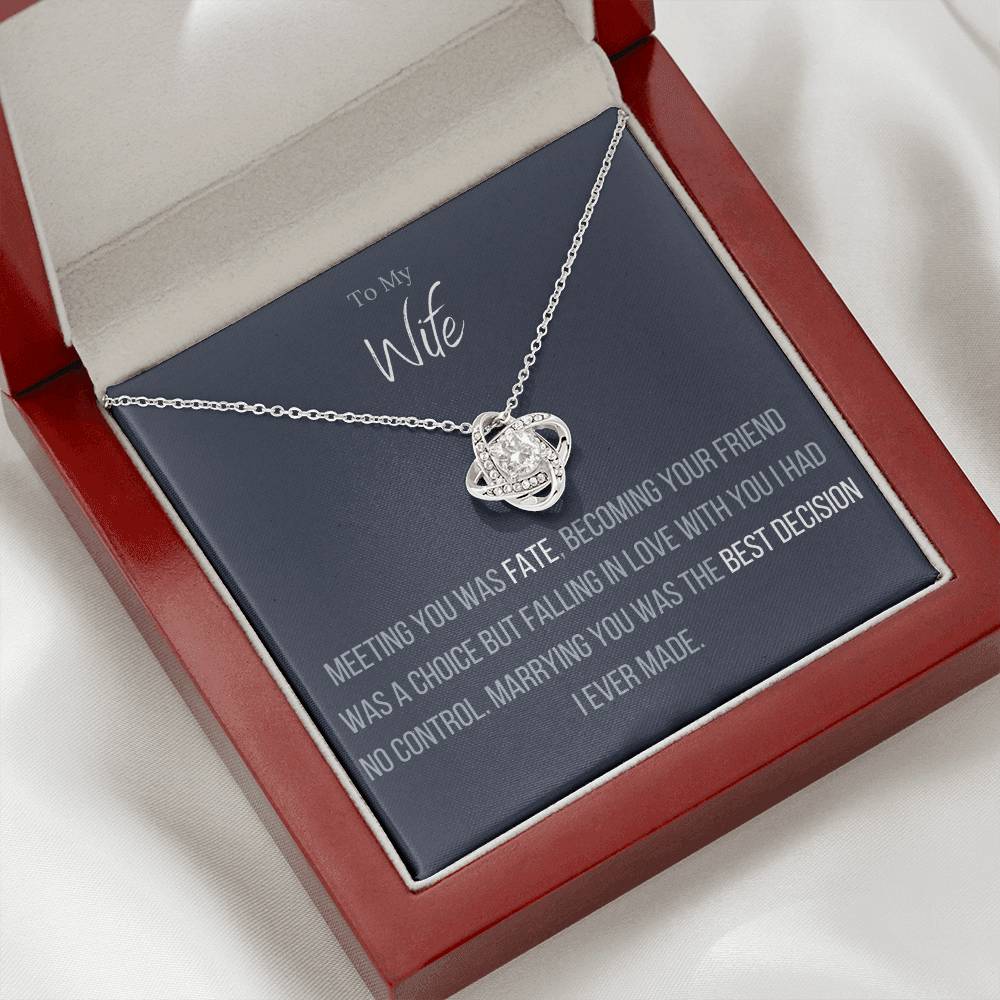 Lavisa - Wife Infinity Love Knot Necklace Gift
