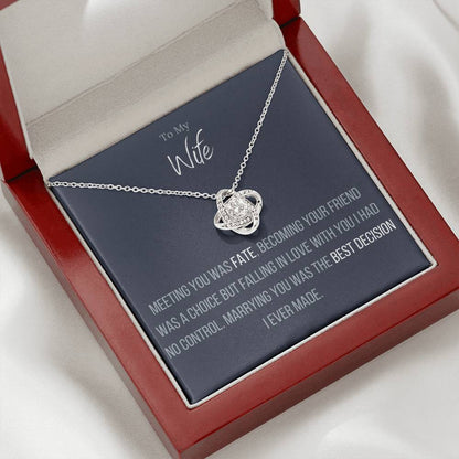 Lavisa - Wife Infinity Love Knot Necklace Gift
