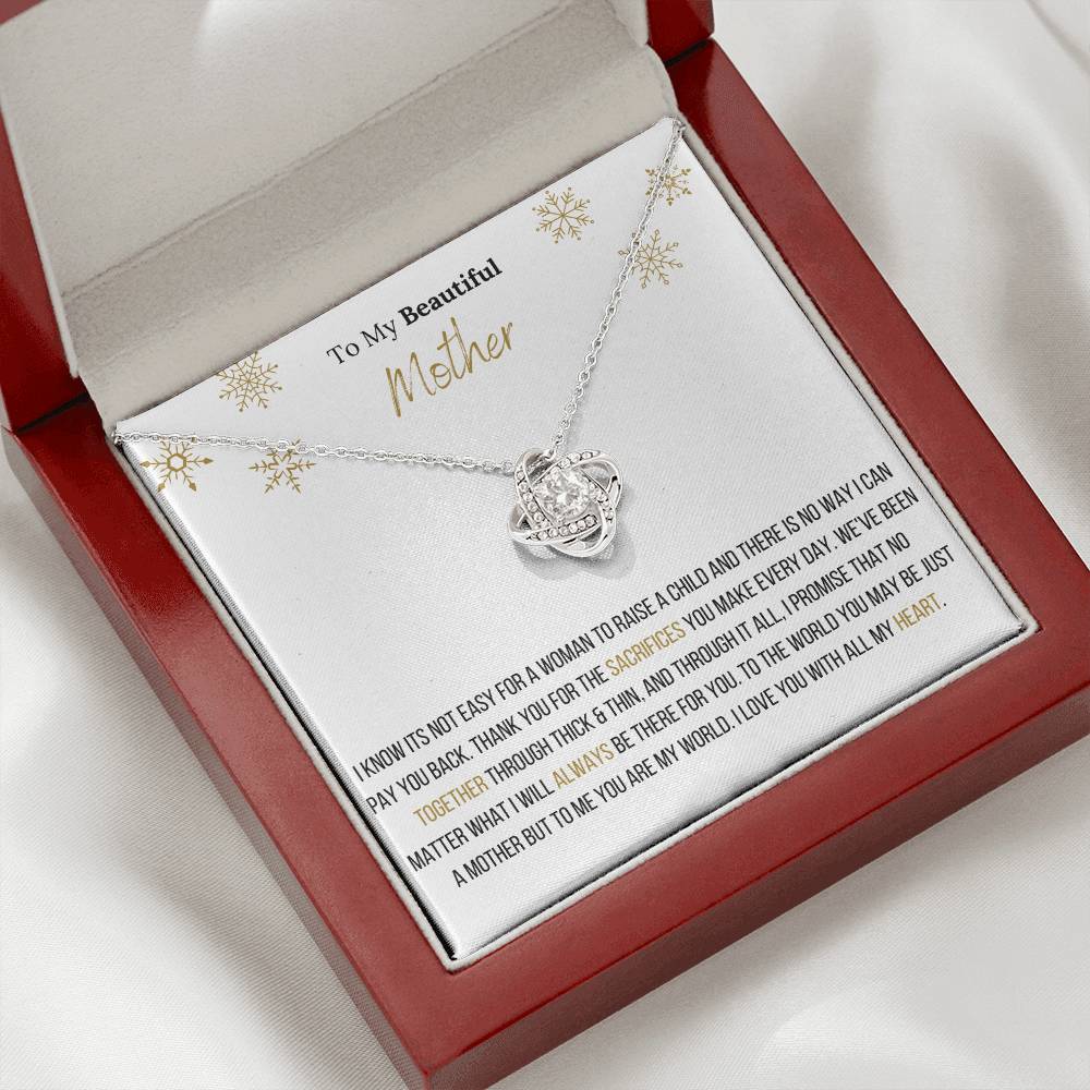 Lavisa - Infinity Love Knot Necklace For Mother