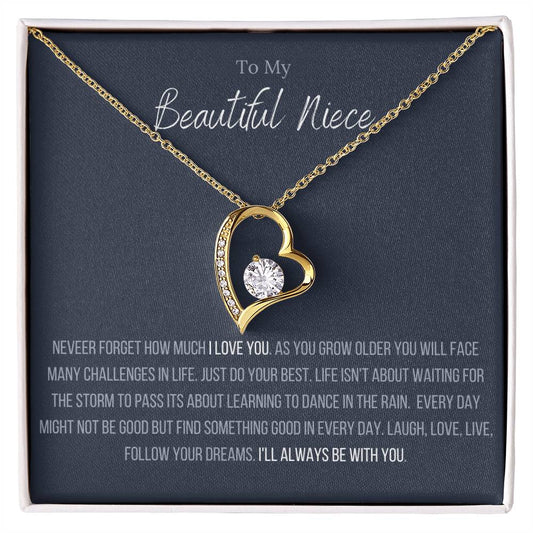 Lavisa - Forever Love Heart Pendant Niece Necklace