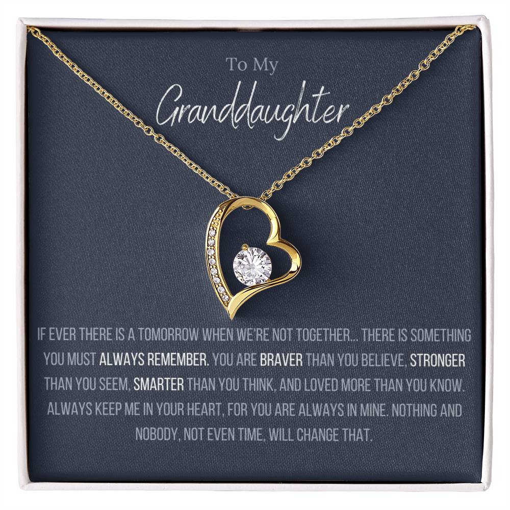 Lavisa - Granddaughter Forever Love Heart Necklace Gift