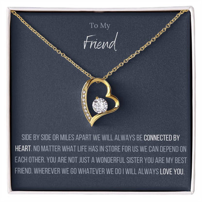Lavisa - Forever Love Heart Pendant Best Friend Necklace