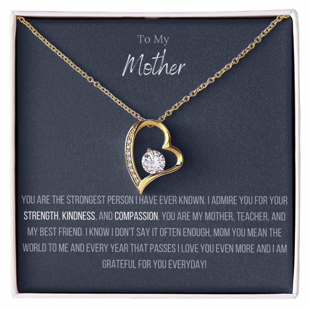 Lavisa - Forever Love Heart Pendant Necklace For Mom