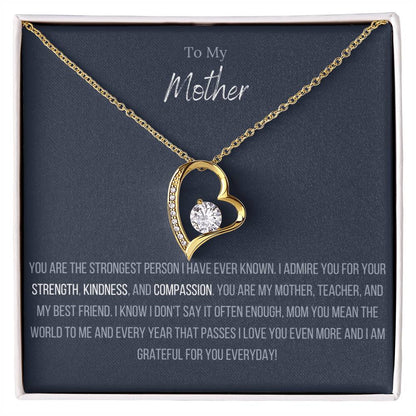 Lavisa - Forever Love Heart Pendant Necklace For Mom