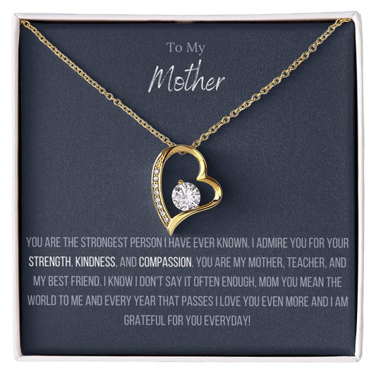 Lavisa - Forever Love Heart Pendant Necklace For Mom