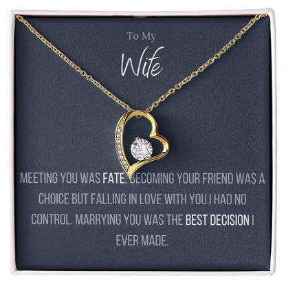 Lavisa - Wife Forever Love Heart Necklace Gift