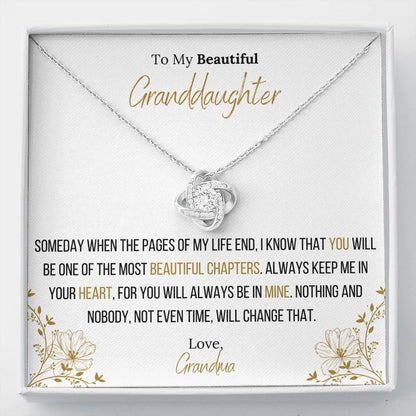 Lavisa - Infinity Love Knot Necklace For Granddaughter