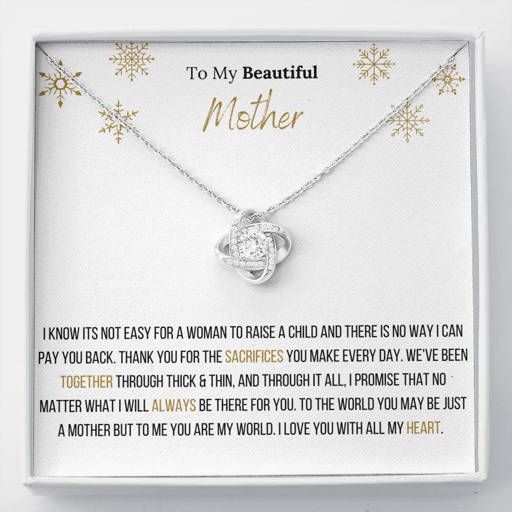 Lavisa - Infinity Love Knot Necklace For Mother