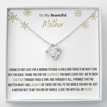 Lavisa - Infinity Love Knot Necklace For Mother