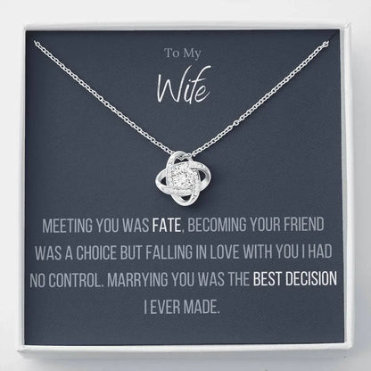Lavisa - Wife Infinity Love Knot Necklace Gift