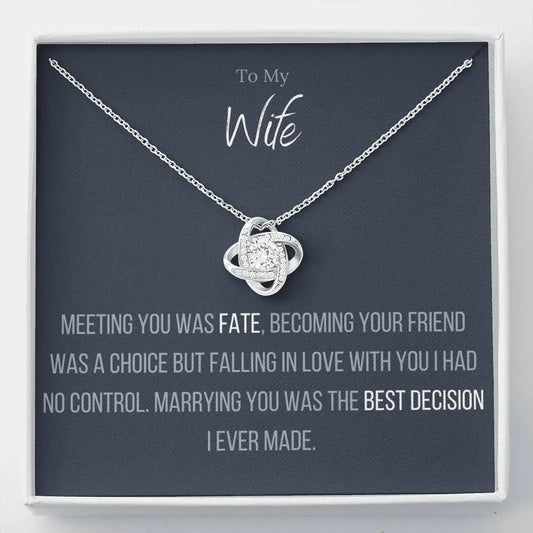 Lavisa - Wife Infinity Love Knot Necklace Gift