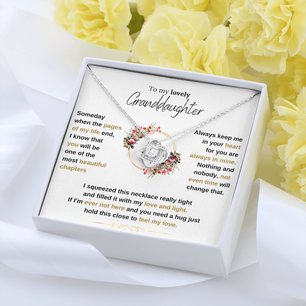 Lavisa - To My Granddaughter Love Knot Necklace