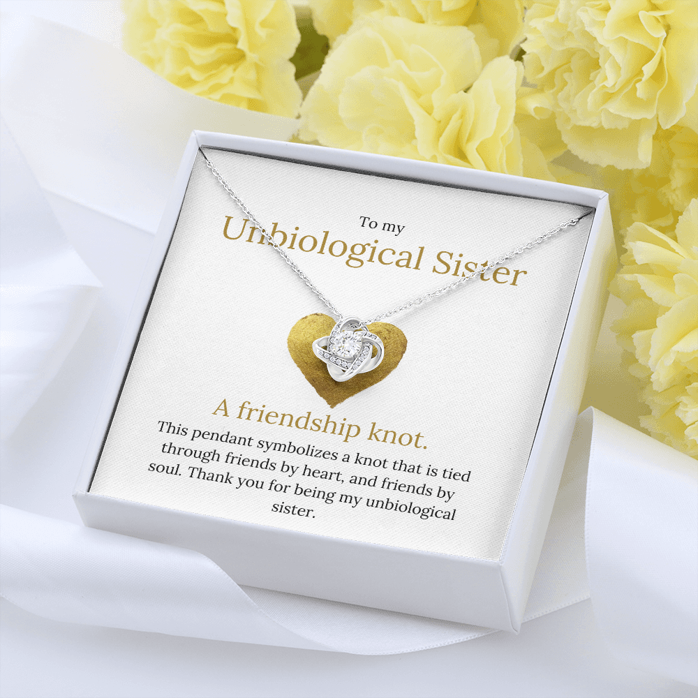Lavisa - The Friendship Knot Necklace - Unbiological Sister Gift