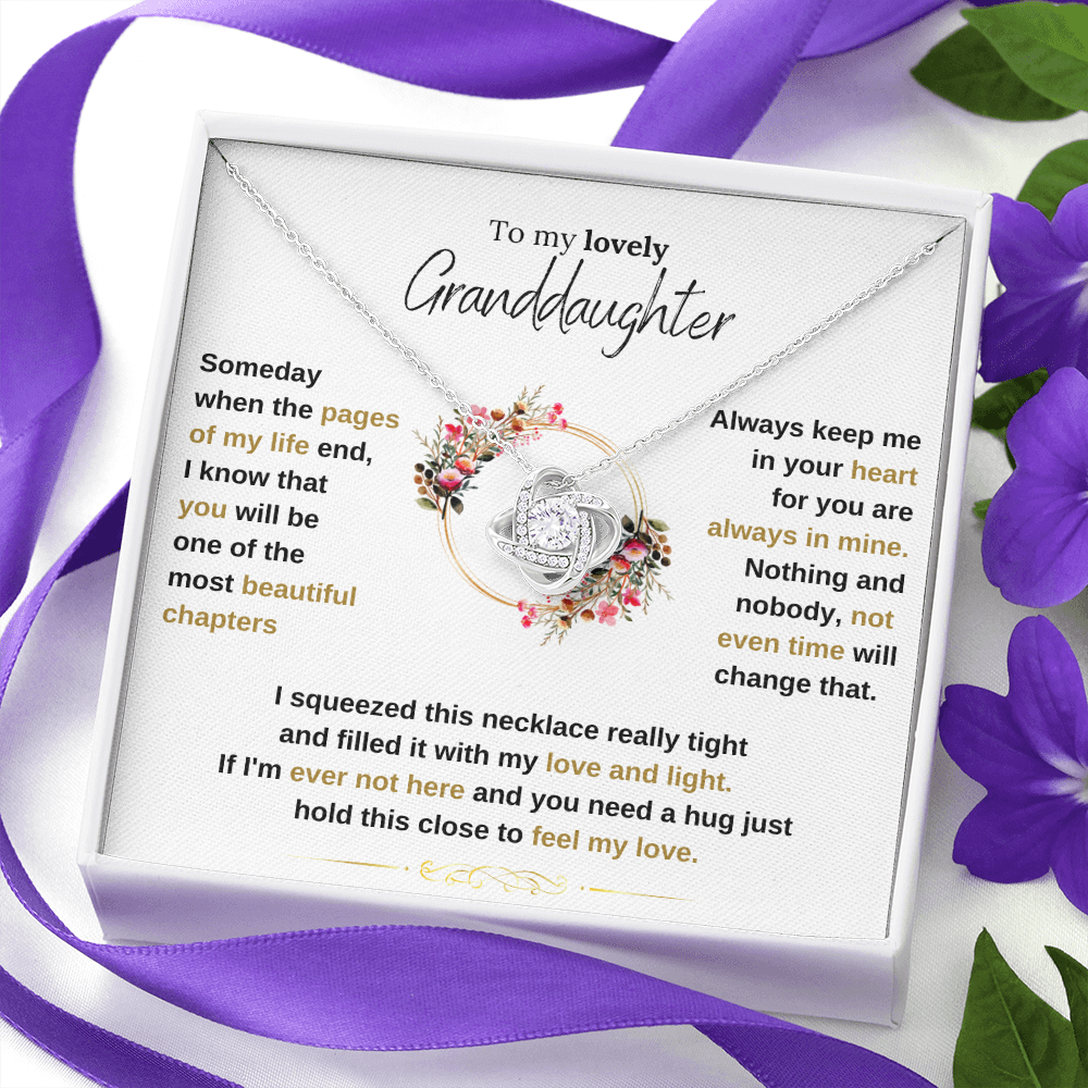 Lavisa - To My Granddaughter Love Knot Necklace