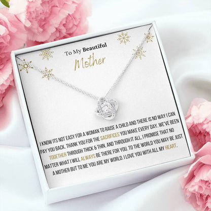 Lavisa - Infinity Love Knot Necklace For Mother