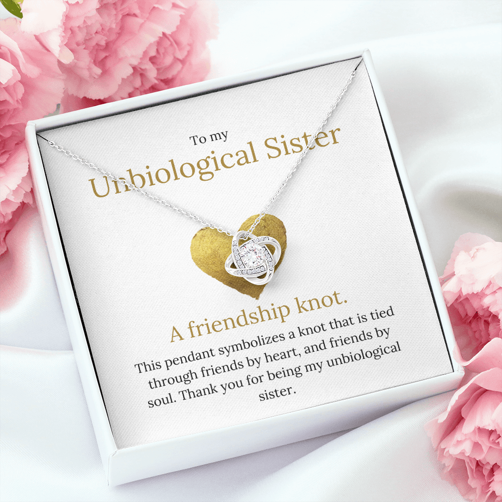 Lavisa - The Friendship Knot Necklace - Unbiological Sister Gift