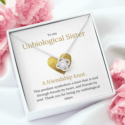 Lavisa - The Friendship Knot Necklace - Unbiological Sister Gift