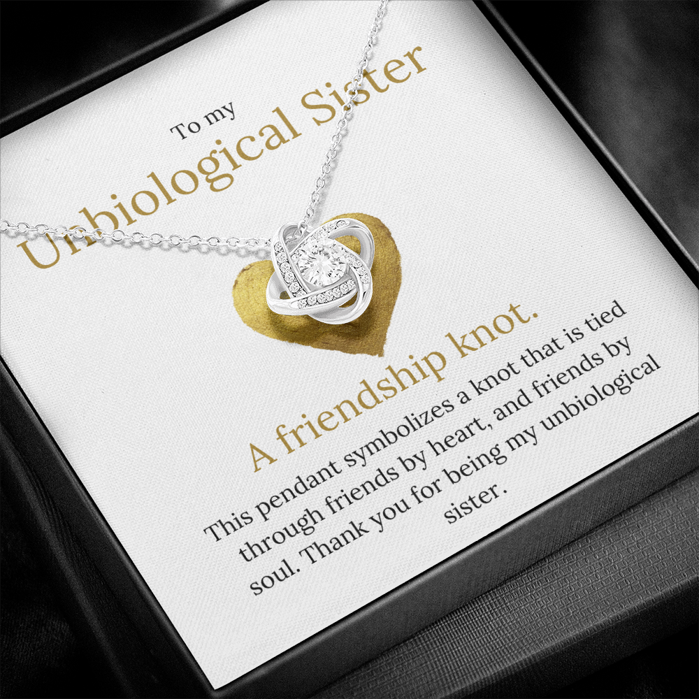 Lavisa - The Friendship Knot Necklace - Unbiological Sister Gift