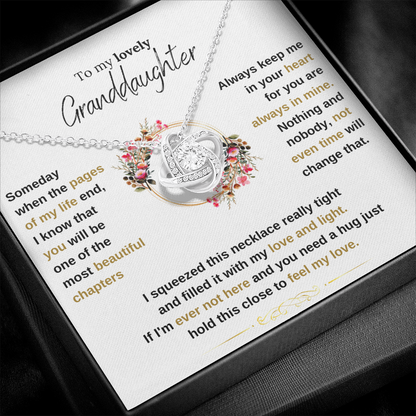 Lavisa - To My Granddaughter Love Knot Necklace