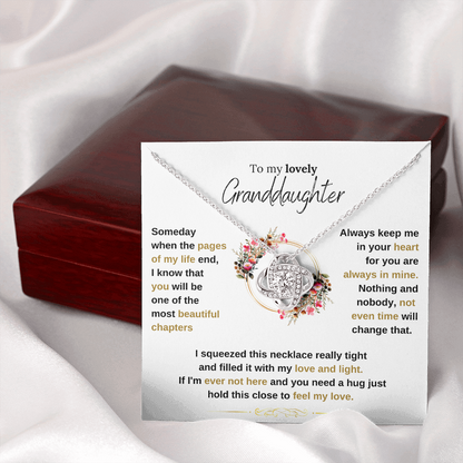 Lavisa - To My Granddaughter Love Knot Necklace