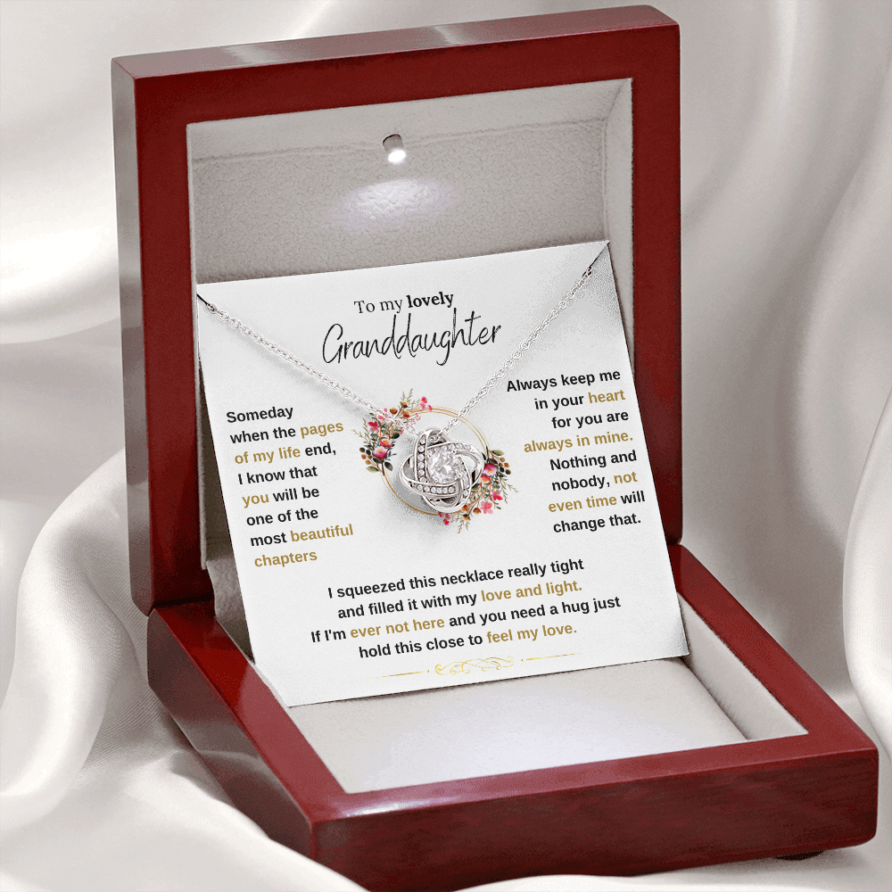 Lavisa - To My Granddaughter Love Knot Necklace