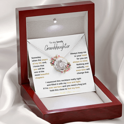 Lavisa - To My Granddaughter Love Knot Necklace
