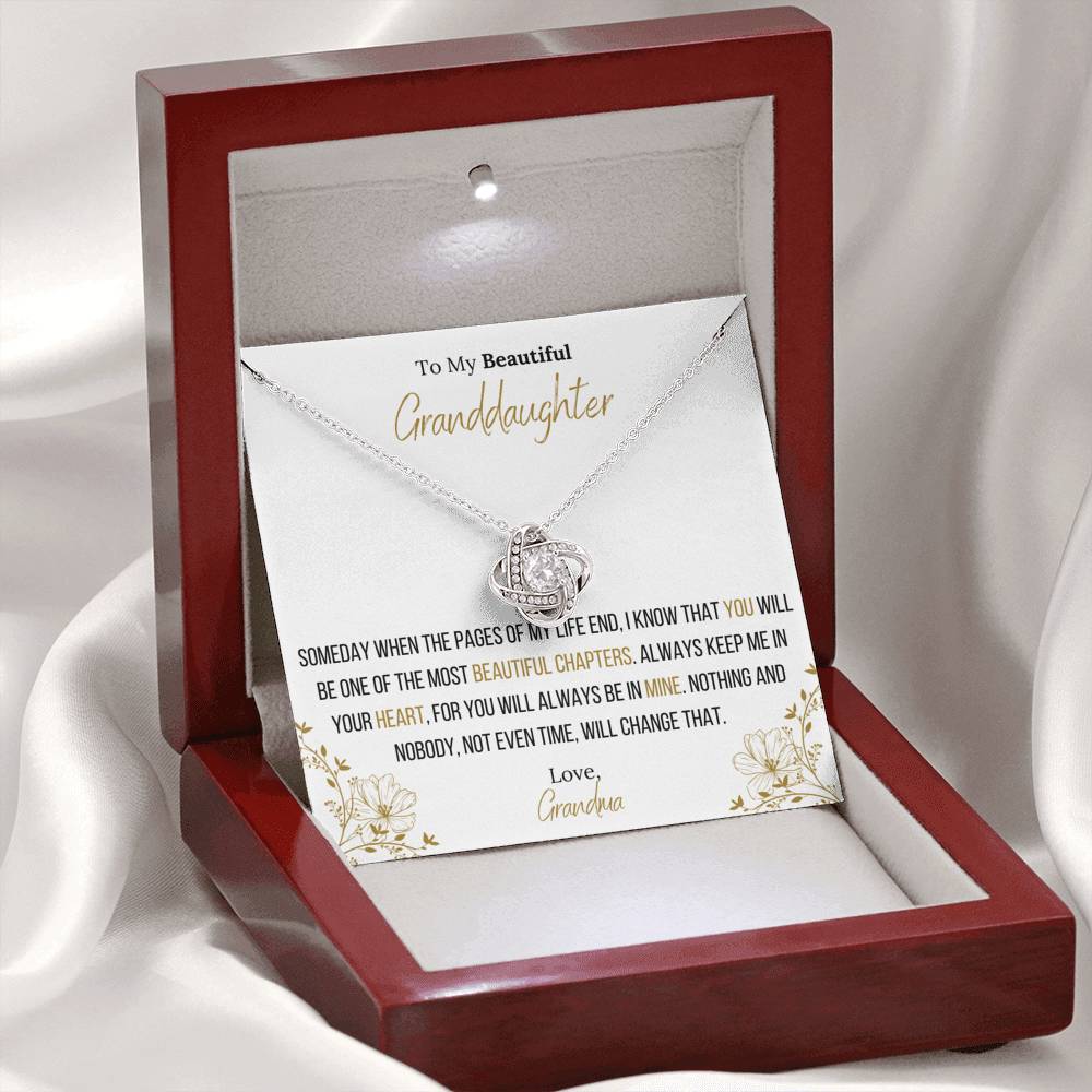 Lavisa - Infinity Love Knot Necklace For Granddaughter