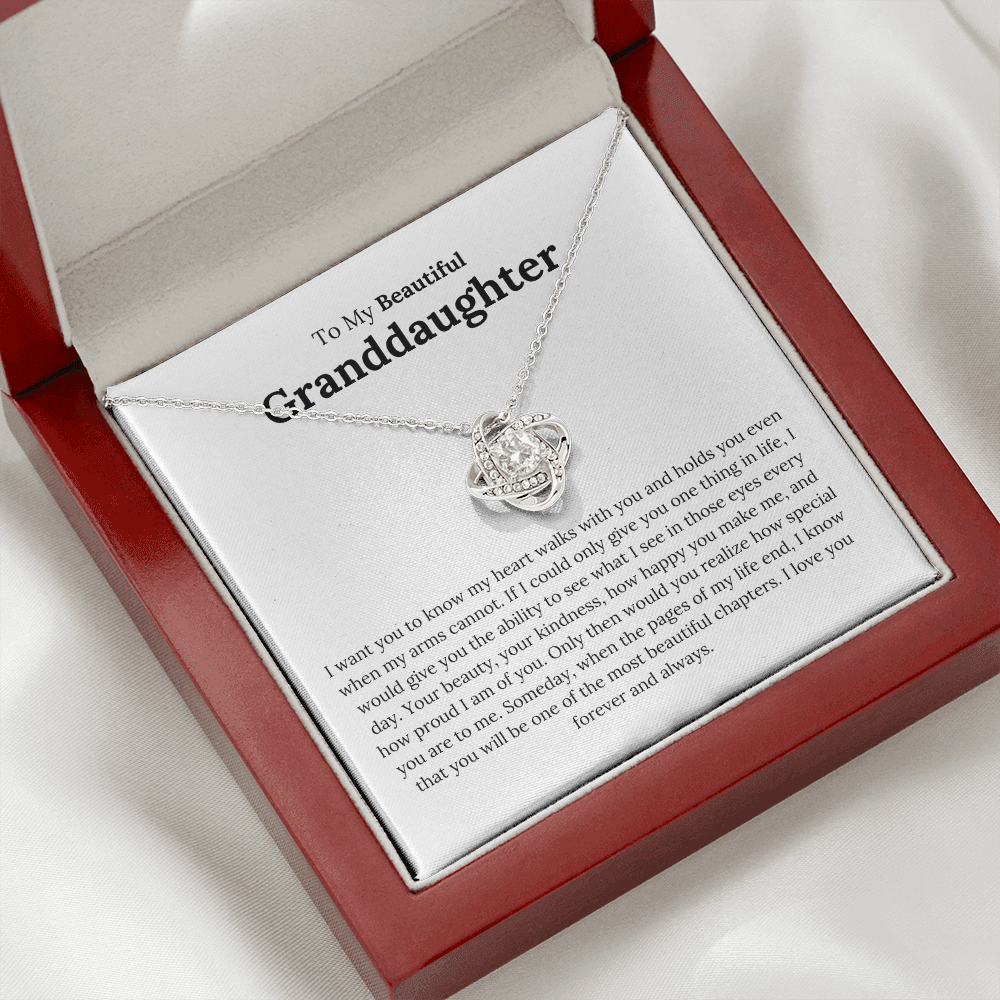 Lavisa - To My Granddaughter Heart Walks With You Necklace