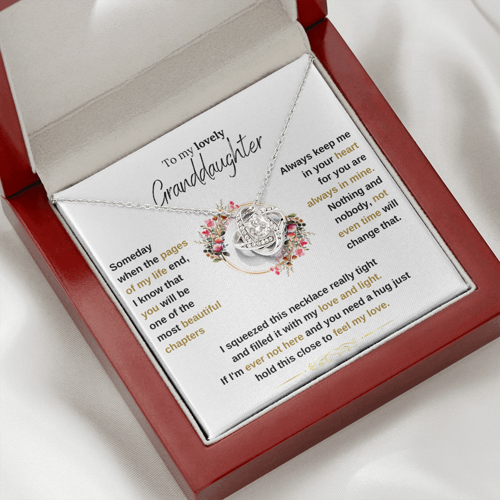 Lavisa - To My Granddaughter Love Knot Necklace