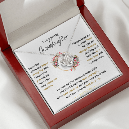 Lavisa - To My Granddaughter Love Knot Necklace